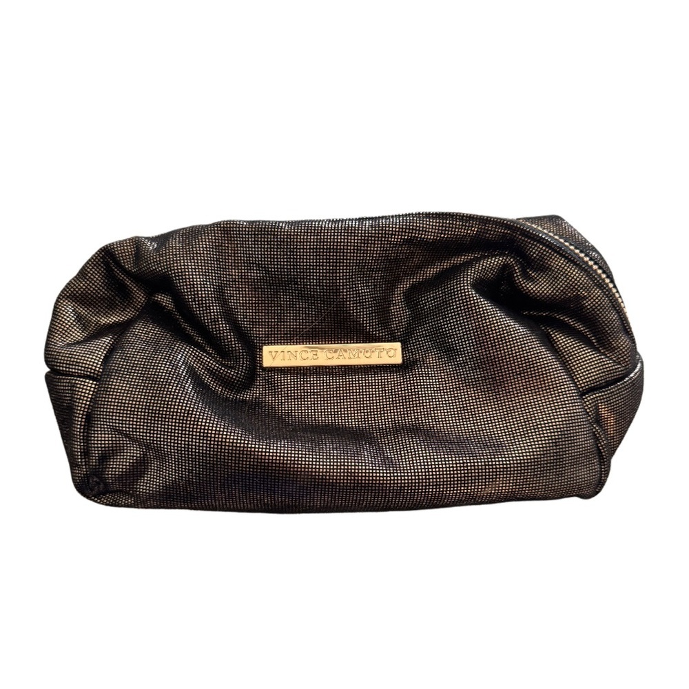 Vince Camuto Metallic Clutch / Toiletry / Cosmetic  Bag NWOT
